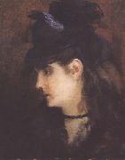 Edouard Manet Portrait de Berthe Morisot (mk40) oil painting artist